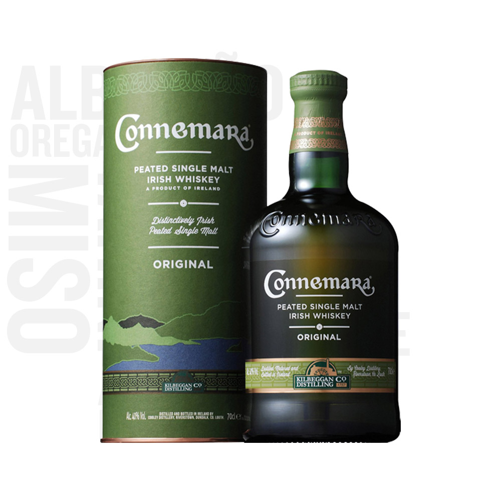 Connemara ORIGINAL Peated Single Malt Irish Whiskey 40% Vol. 0,7l in  Giftbox @Malva